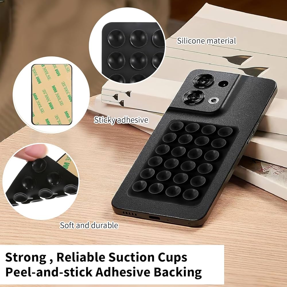 Silicone Suction Cup Phone Holder — Universal Dashboard Mount