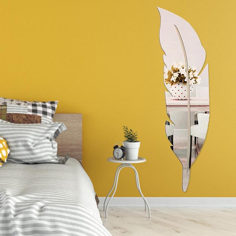 Acrylic Feather Mirror