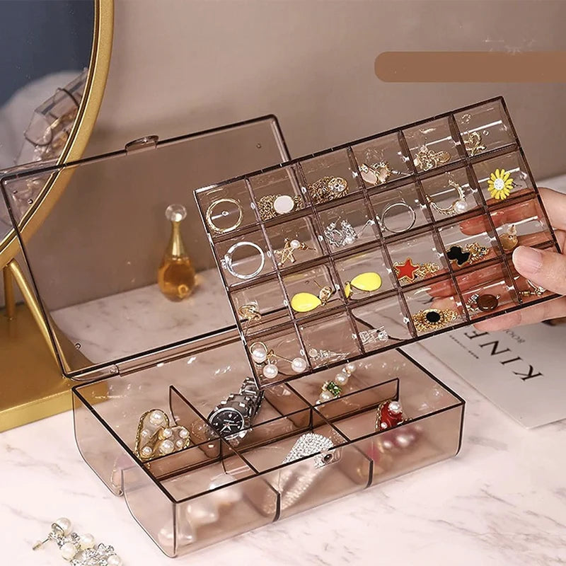 Acrylic Jewelry Storage Box with 2 Layers
