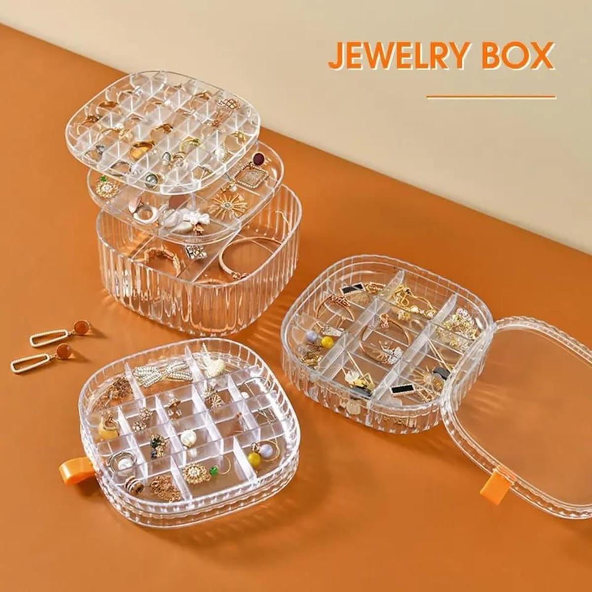 Compartmentalized Jewelry Storage Box