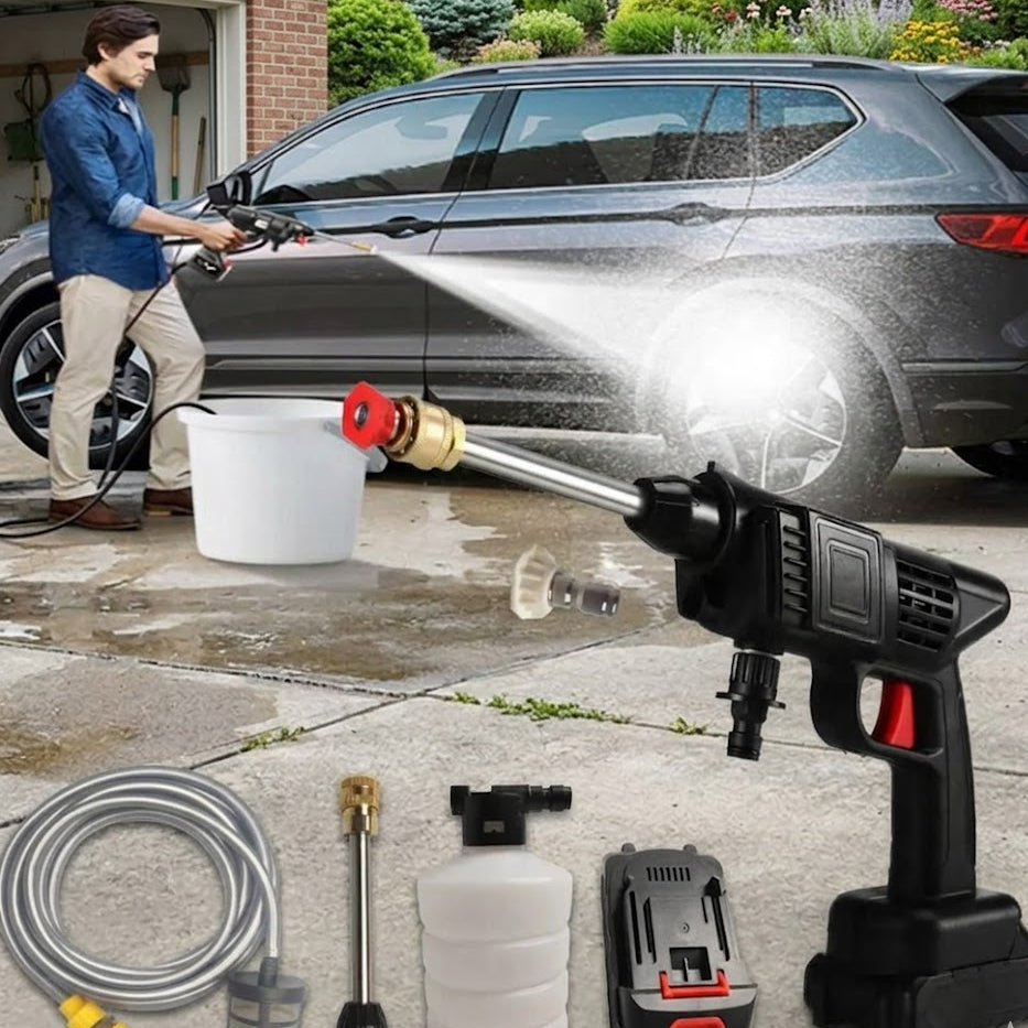 Cordless Rechargeable Car Washer Spray System, Home and Living 