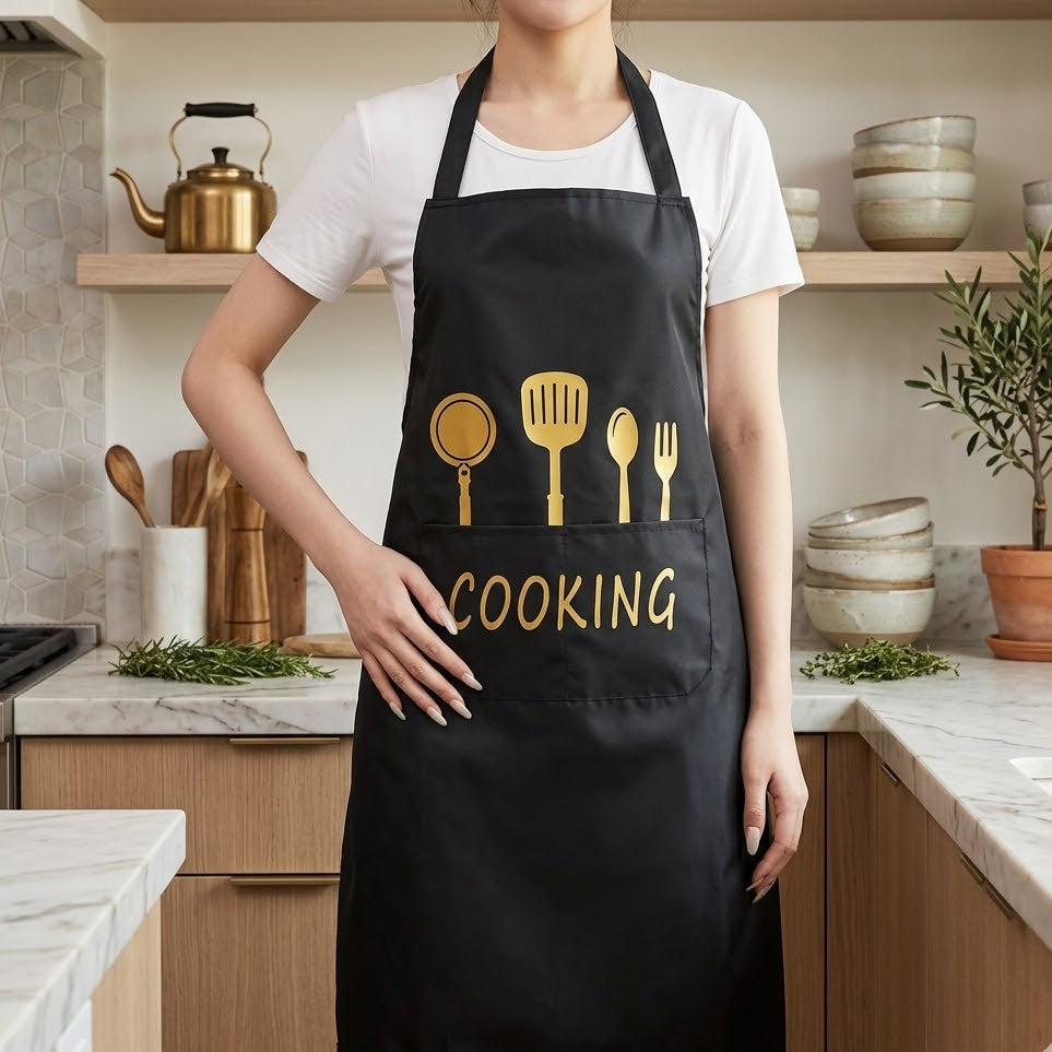 Cotton Kitchen Cooking Apron – Comfortable & Easy Wash