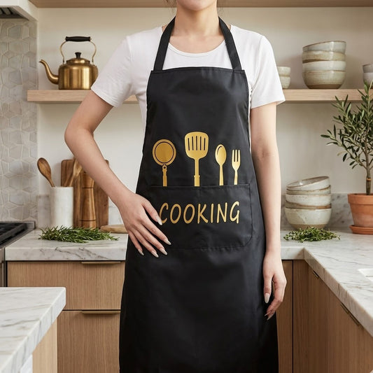 Cotton Kitchen Cooking Apron – Comfortable & Easy Wash