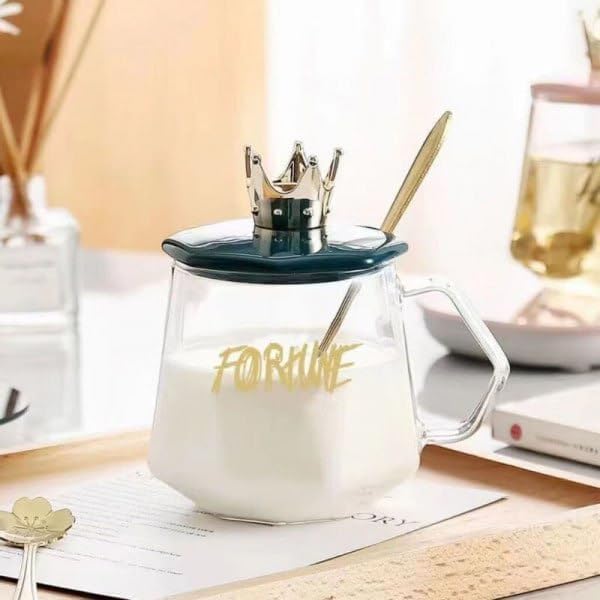 Decorative Crown Lid Premium Mug
