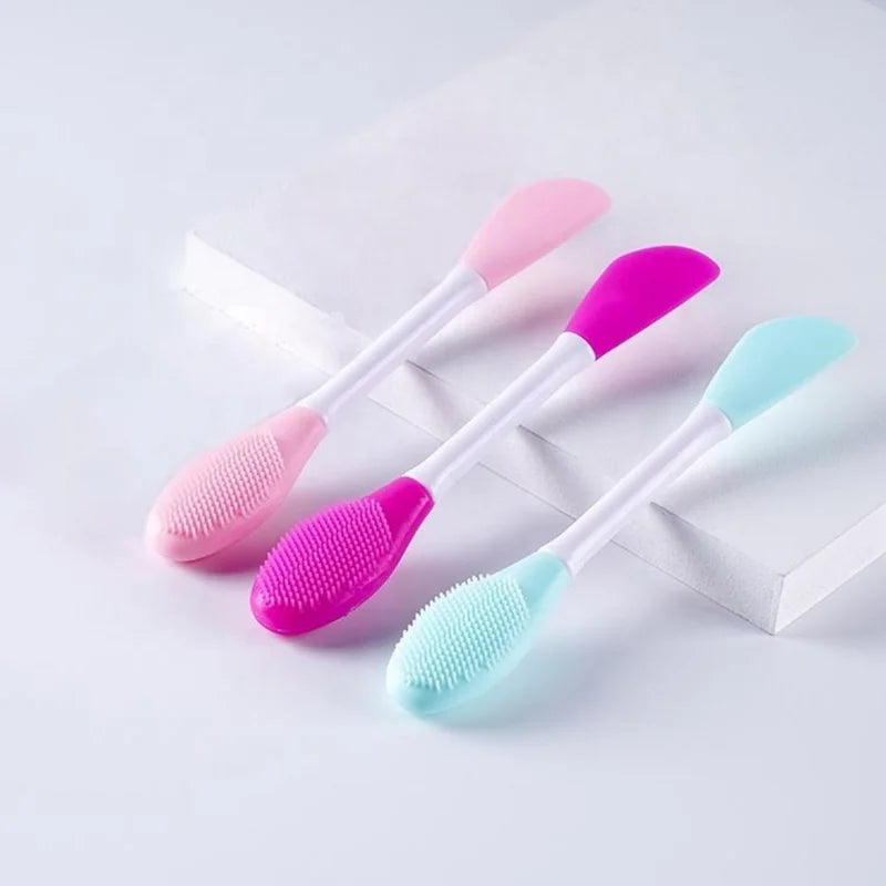 Double-Ended Silicone Face Mask Brush & Mud Applicator Wand