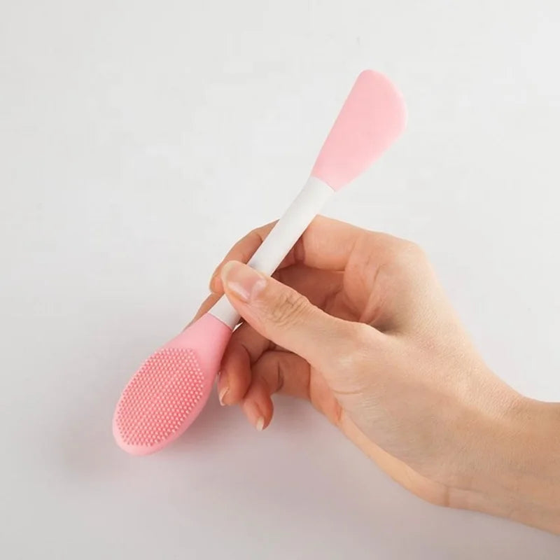 Double-Ended Silicone Face Mask Brush & Mud Applicator Wand