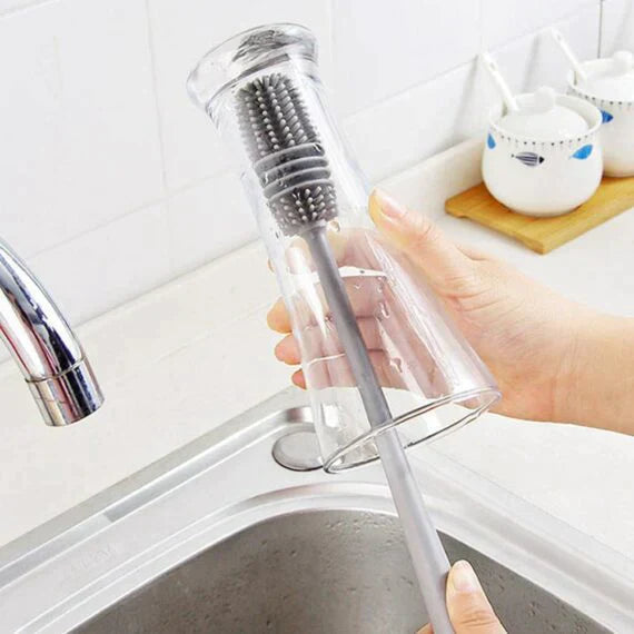 Ergonomic Long Handle Silicone Brush, Kitchen Accessories 