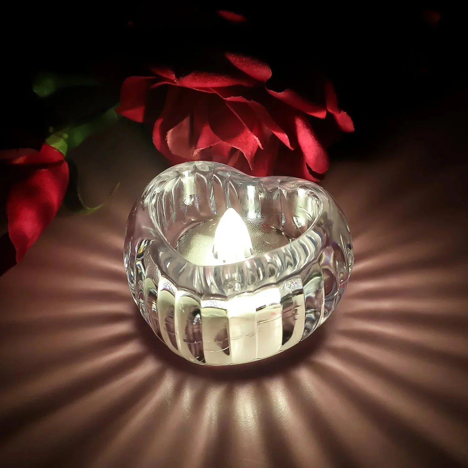 Flameless Heart Shape LED Candle, Home and Living 