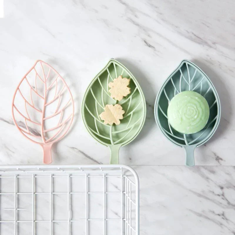 Leaf Shape Non-Slip Soap Dish Holder