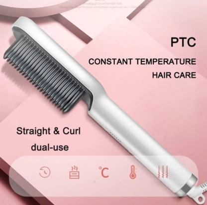 Hair Comb 3-In-1 Styling Curler Iron Electric Straightener