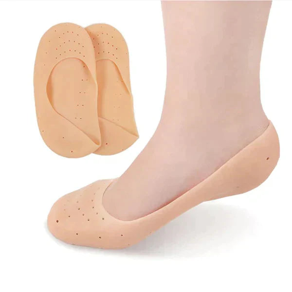 2-In-1 Silicone Heel Protector & Anti-Slip Socks — Winter