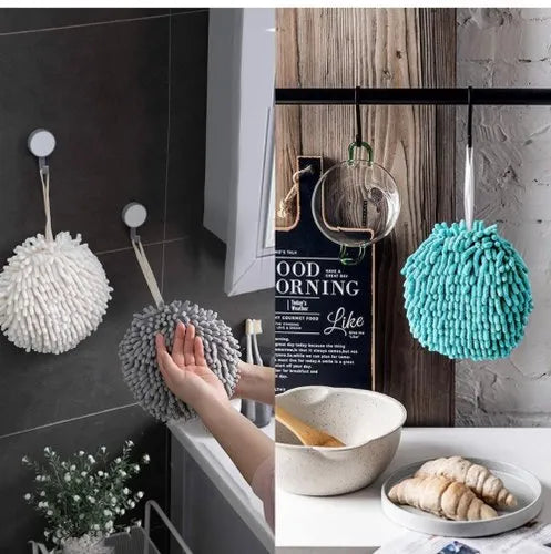 High Absorbent Microfiber Sponge Ball, Home and Living 