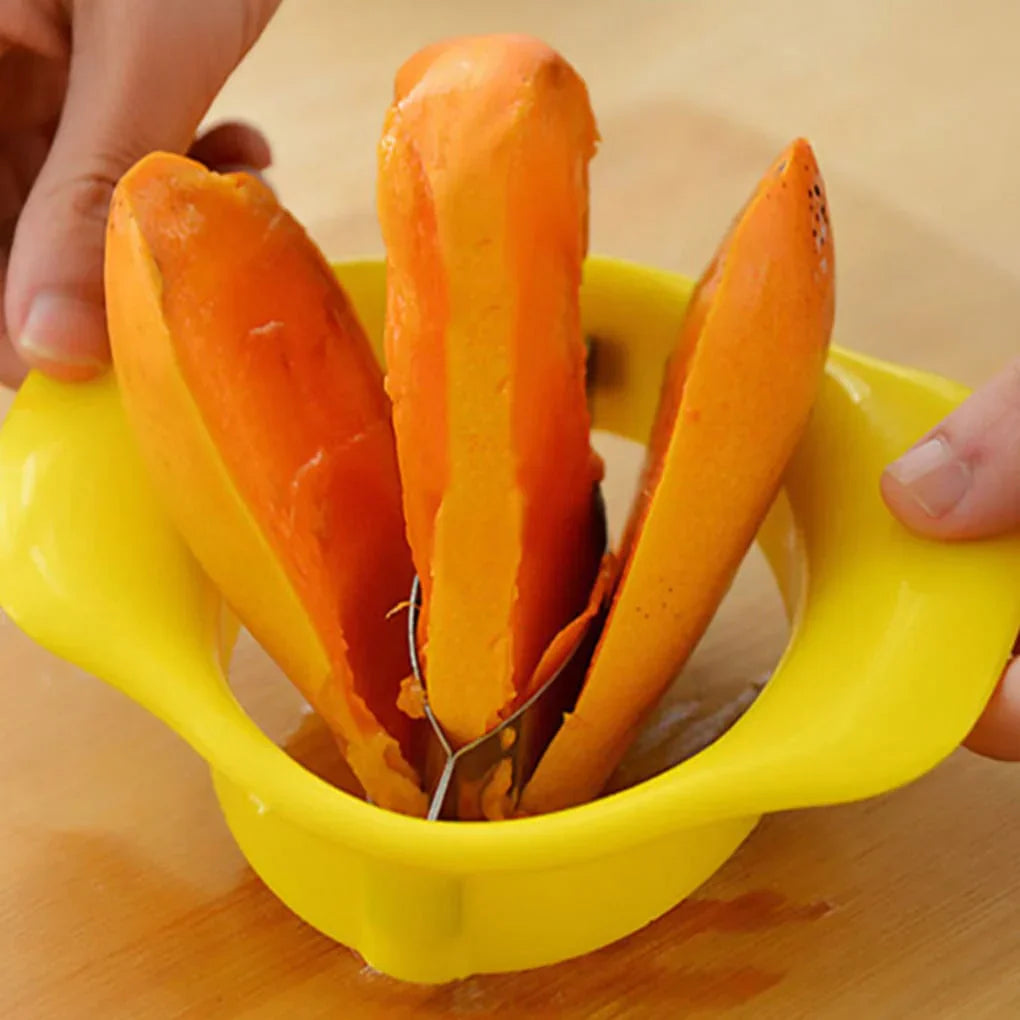 One-Piece Stainless Steel Mango Slicer & Cutter Tool