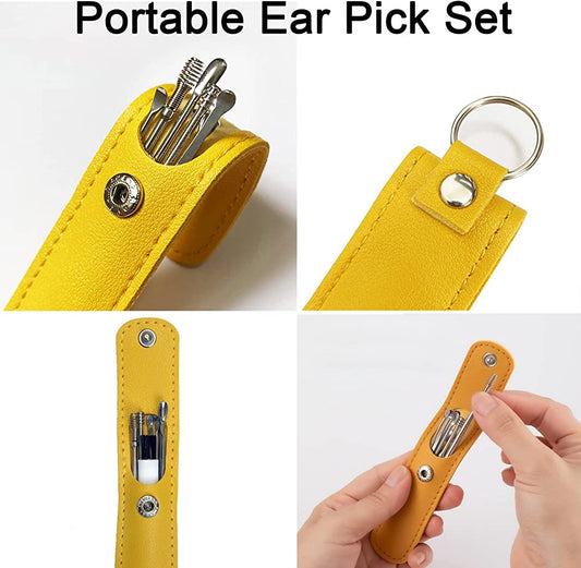 Stainless Steel Spiral Earwax Cleaner Tool Set — Safe Use