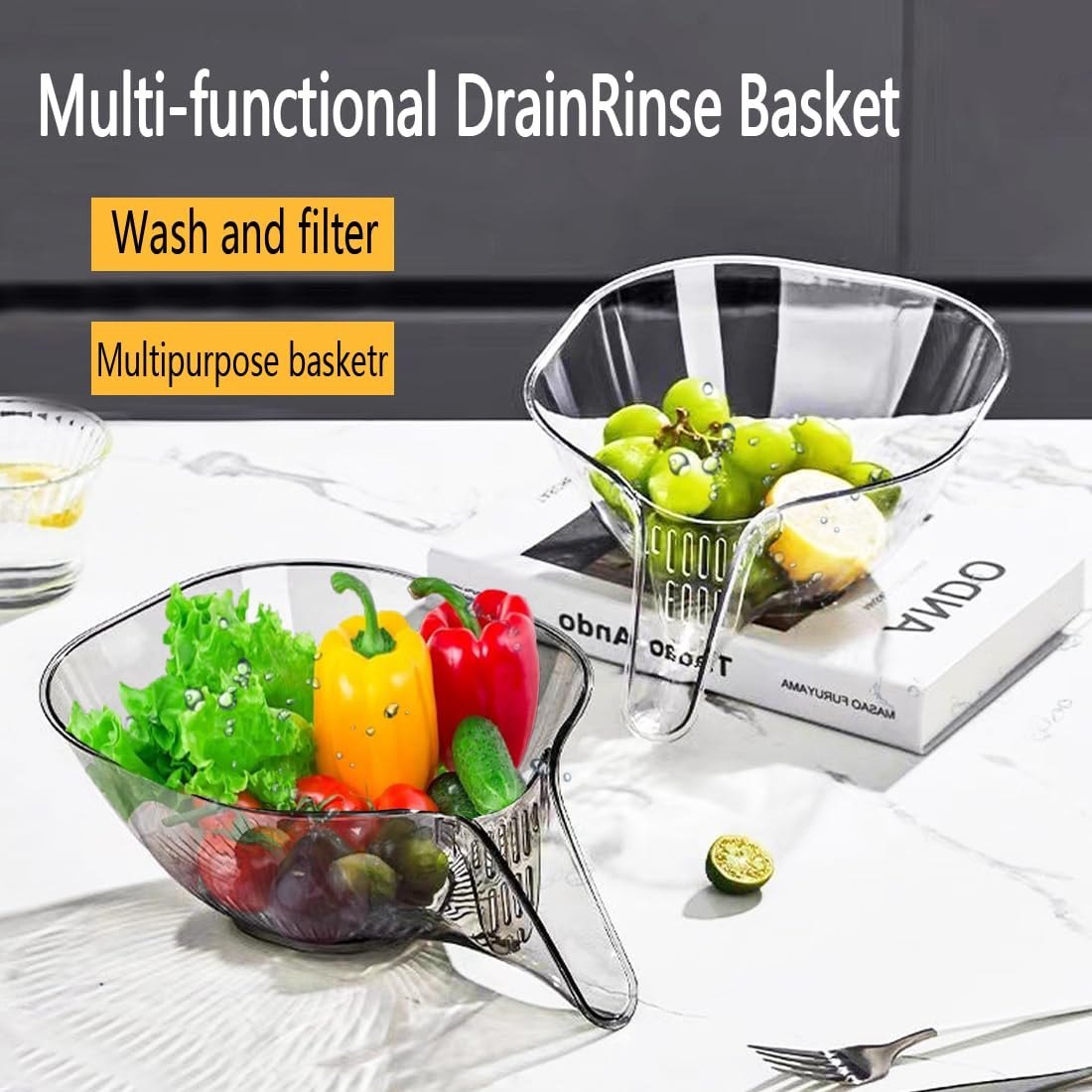 Kitchen Strainer Bowl – Perfect for Rice, Kitchen Accessories 