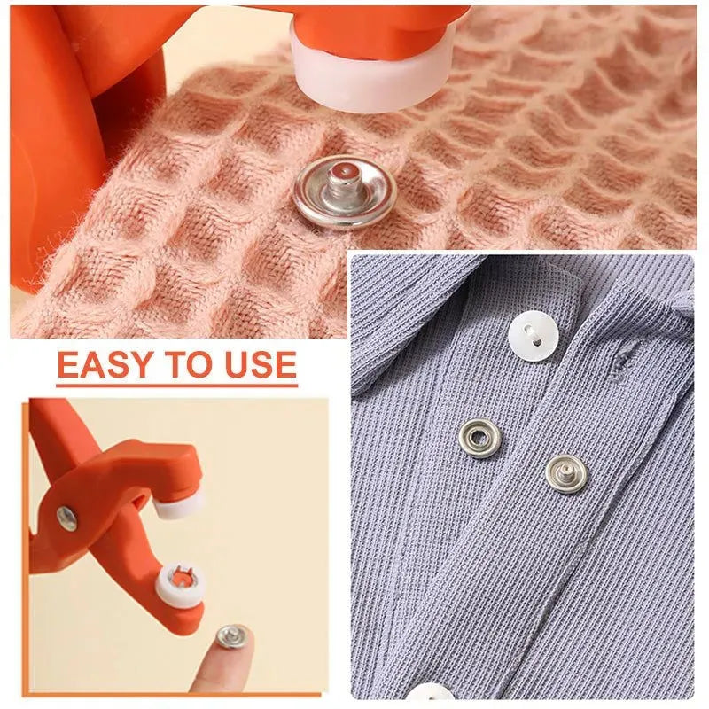 Snap Button Hand Pressure Plier — Fabric Fastener Tool