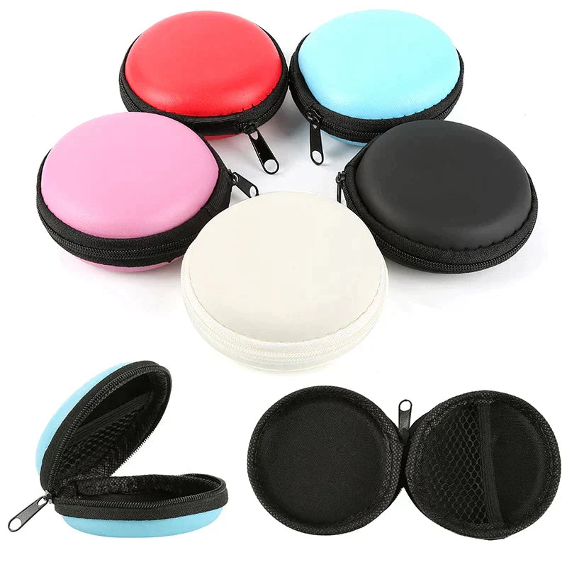 Round Zipper Hard Case — Cable & Accessories Organizer