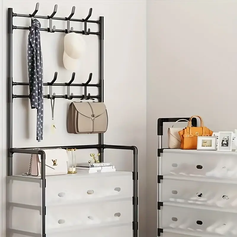 Multi-Purpose Coat Rack – Hanging Space, Wardrobe and Organizer 