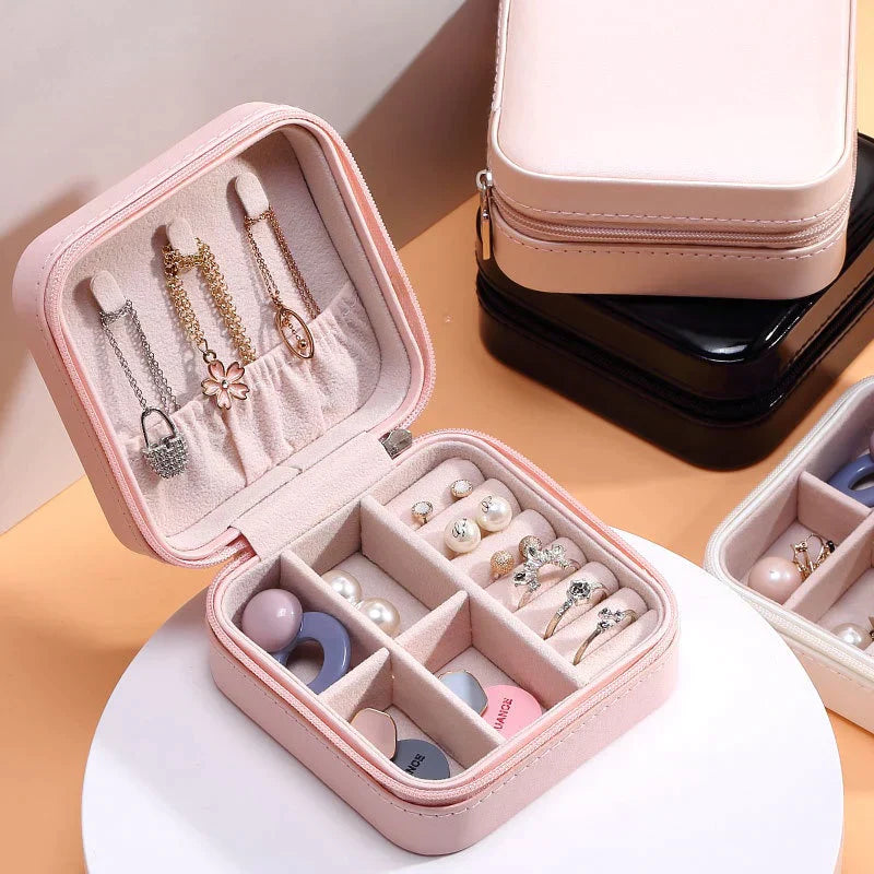 Multi Compartment Plush Jewelry Organizer, Jewelry Organizer 