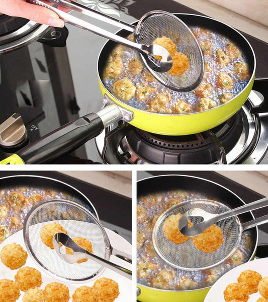 2-In-1 Frying & Draining Spoon Kitchen Tool