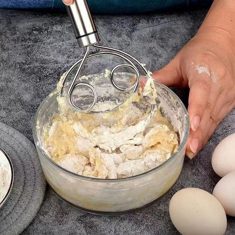 Stainless Steel Danish Dough Whisk — Bread Mixing Tool