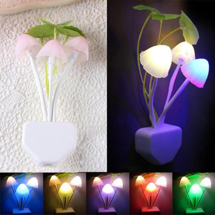 Plug-in LED Mushroom Night Light, Home and Living 