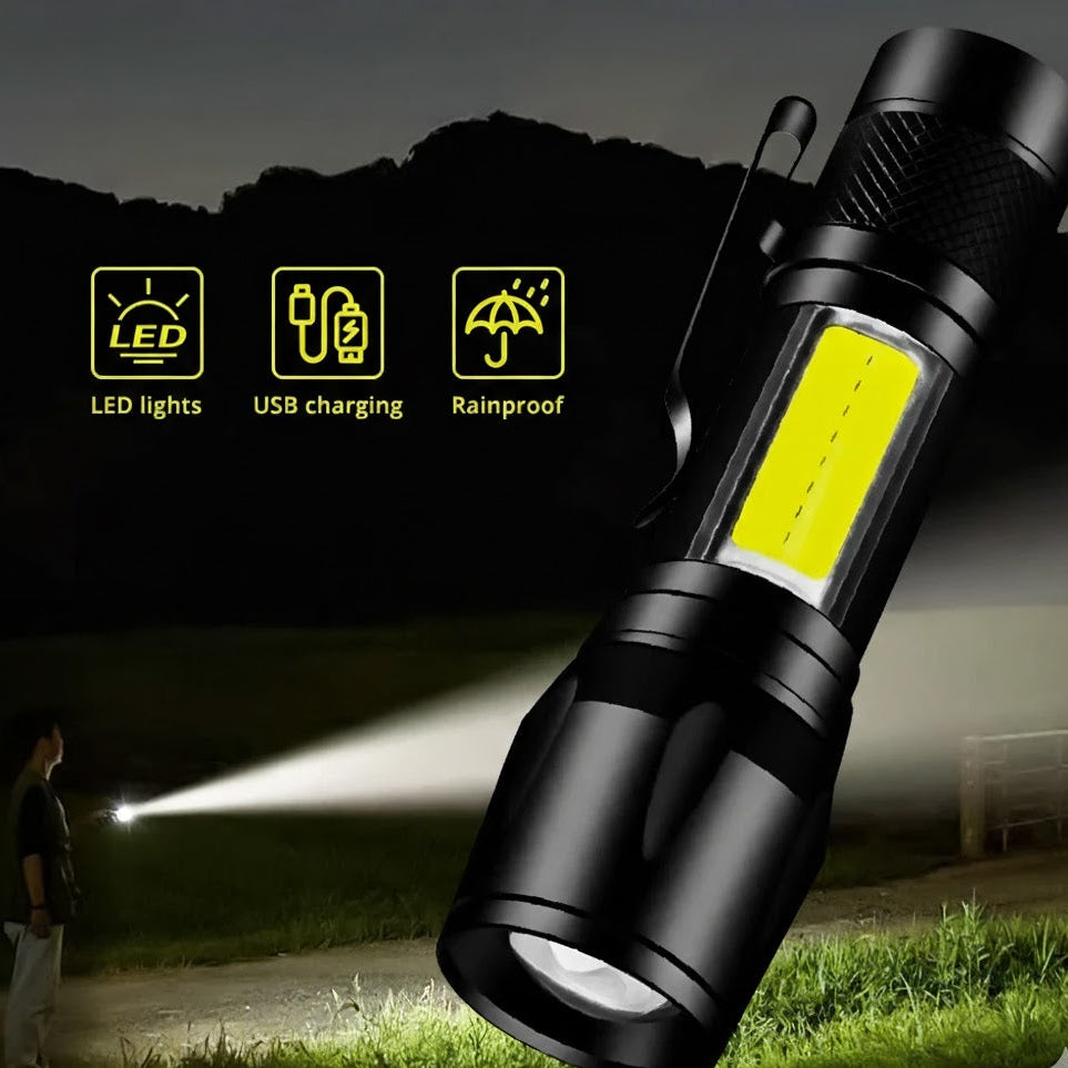 Pocket Torch – Rechargeable & High Brightness, Home and Living 
