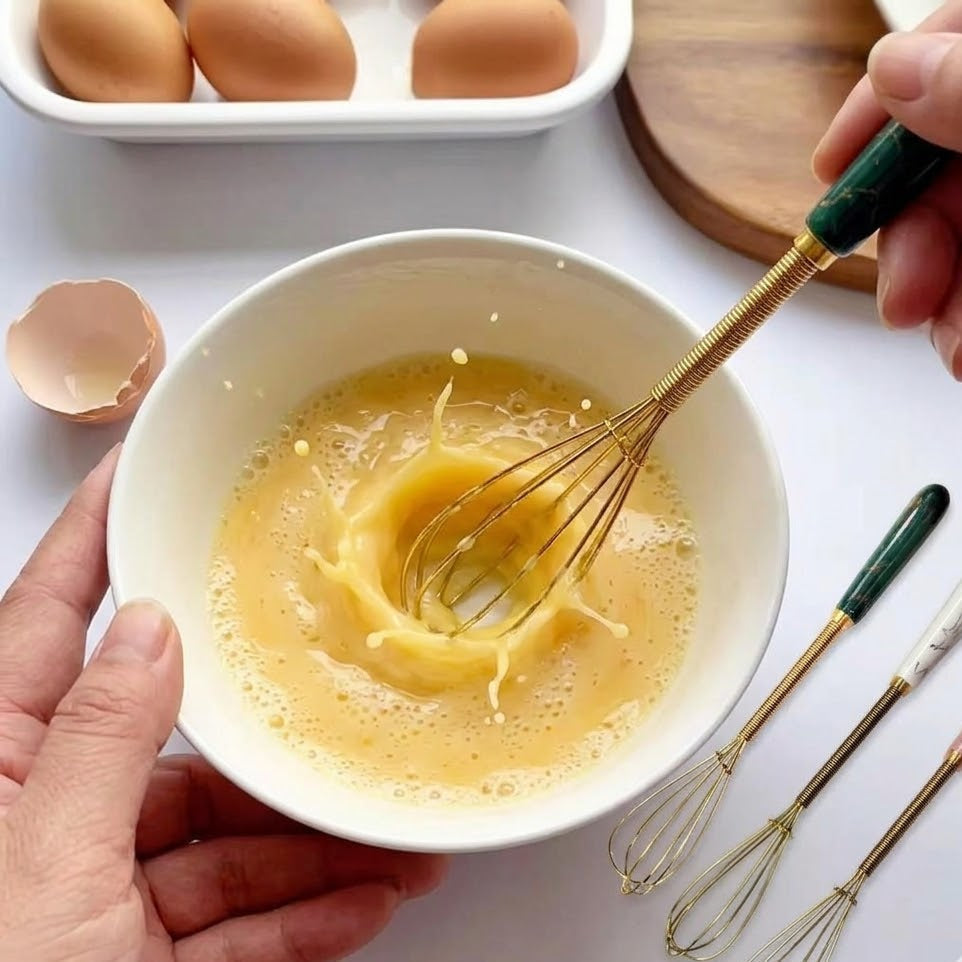 Portable Egg Beater with Ceramic Handle