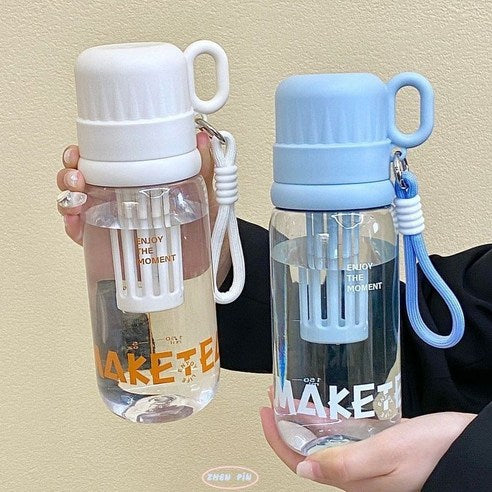 Portable Glass Juice Bottle with Infuser 450ML
