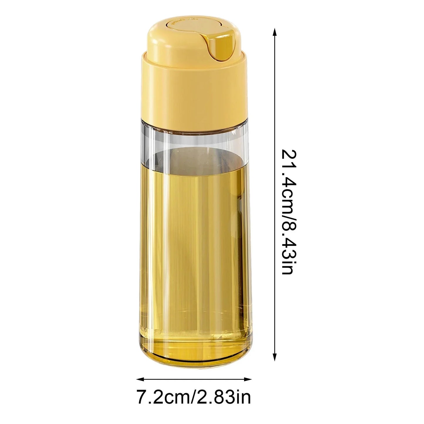 Premium Glass Oil Dispenser with Smart Lid, Kitchen Accessories 