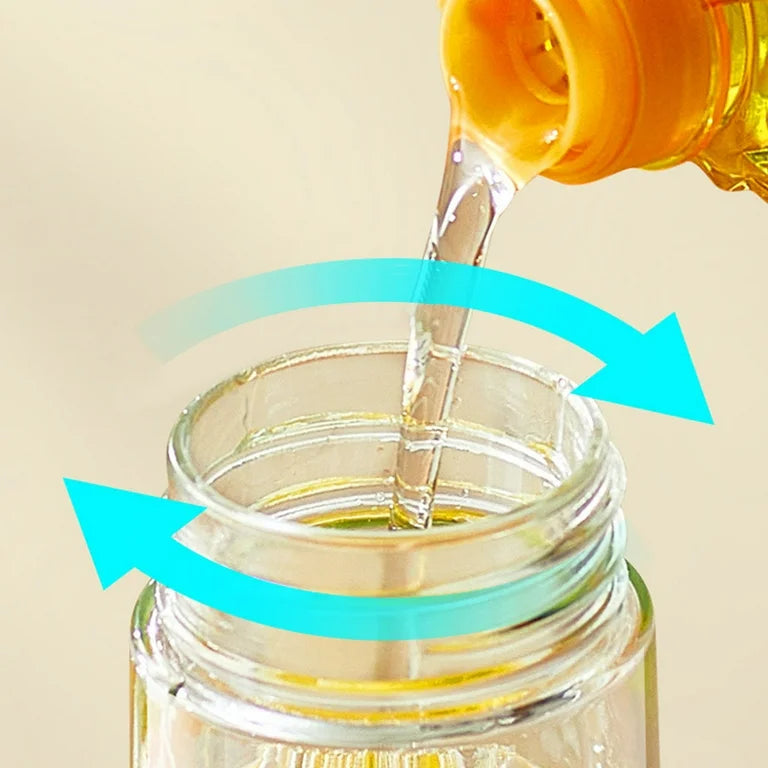 Premium Glass Oil Dispenser with Smart Lid, Kitchen Accessories 