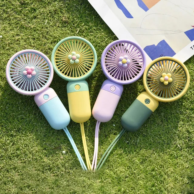 Random Design Mini Hand Fan
