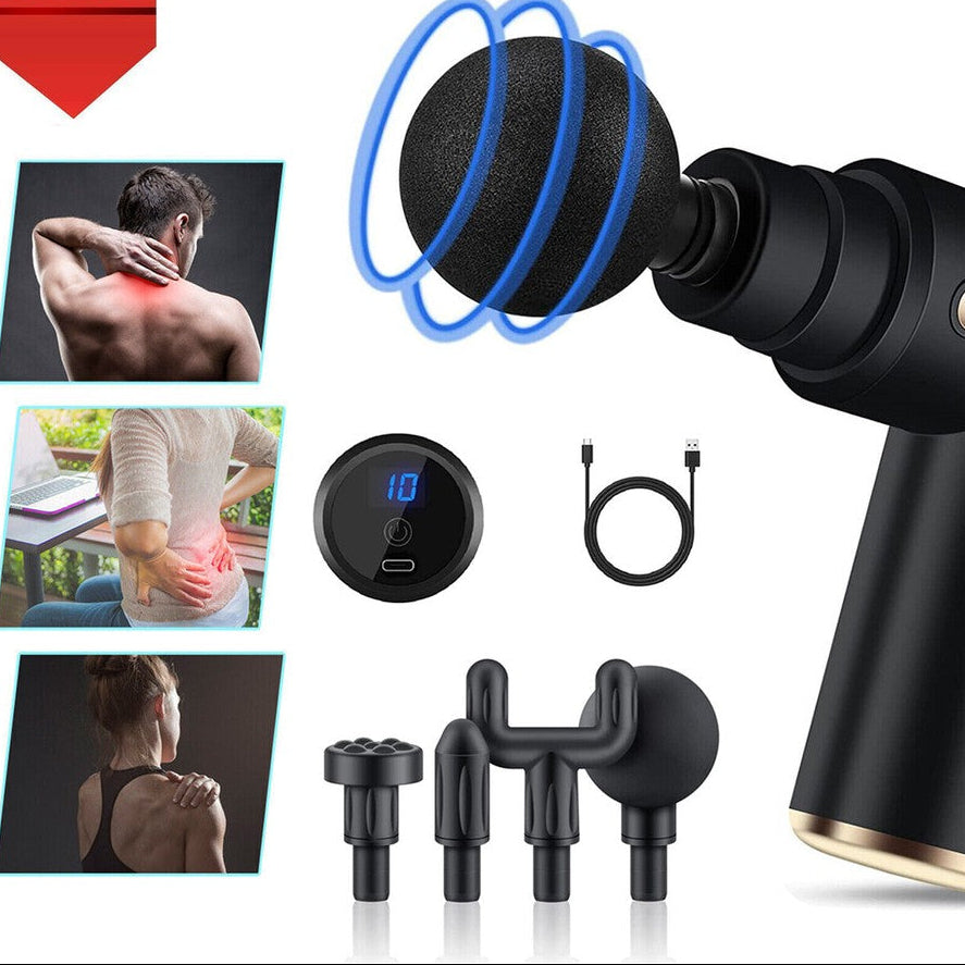 Rechargeable Deep Tissue Massager – Powerful Muscle Relief, Health and Beauty 