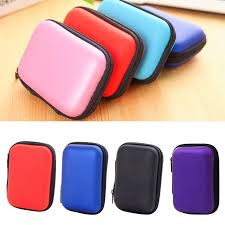 Rectangle Nylon USB Disk & Earphones Storage Organizer Case