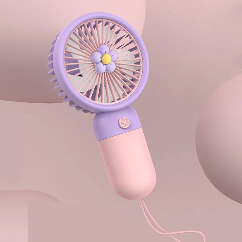 Portable Compact USB Rechargeable Handheld Mini Fan