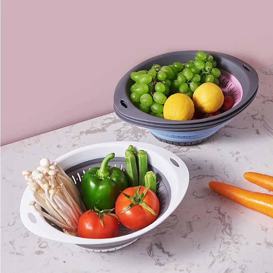 Multipurpose Oval Foldable Fabric Storage Basket
