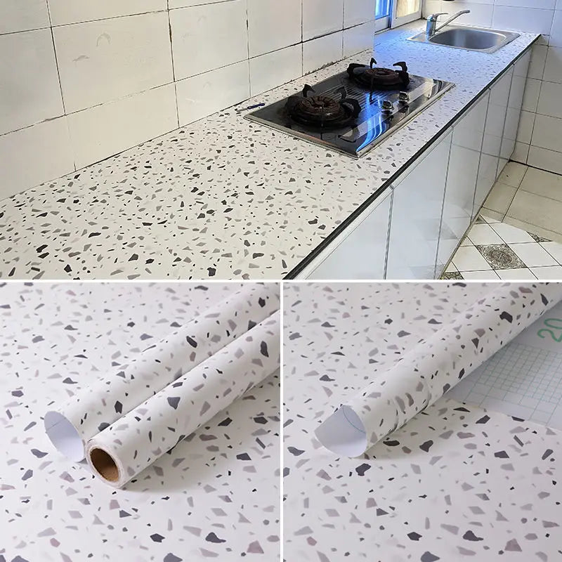 60x200cm Mosaic Print Marble Contact Paper — Peel & Stick