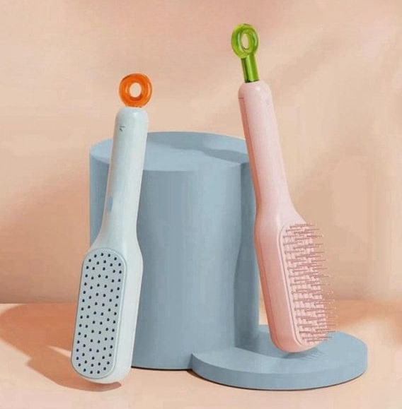 Self Cleaning Hair Brush – 4 In 1, Health and Beauty 