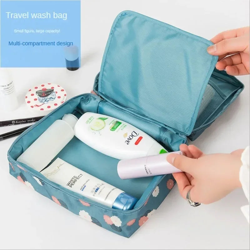Portable Hanging Travel Toiletry & Cosmetic Organizer Bag