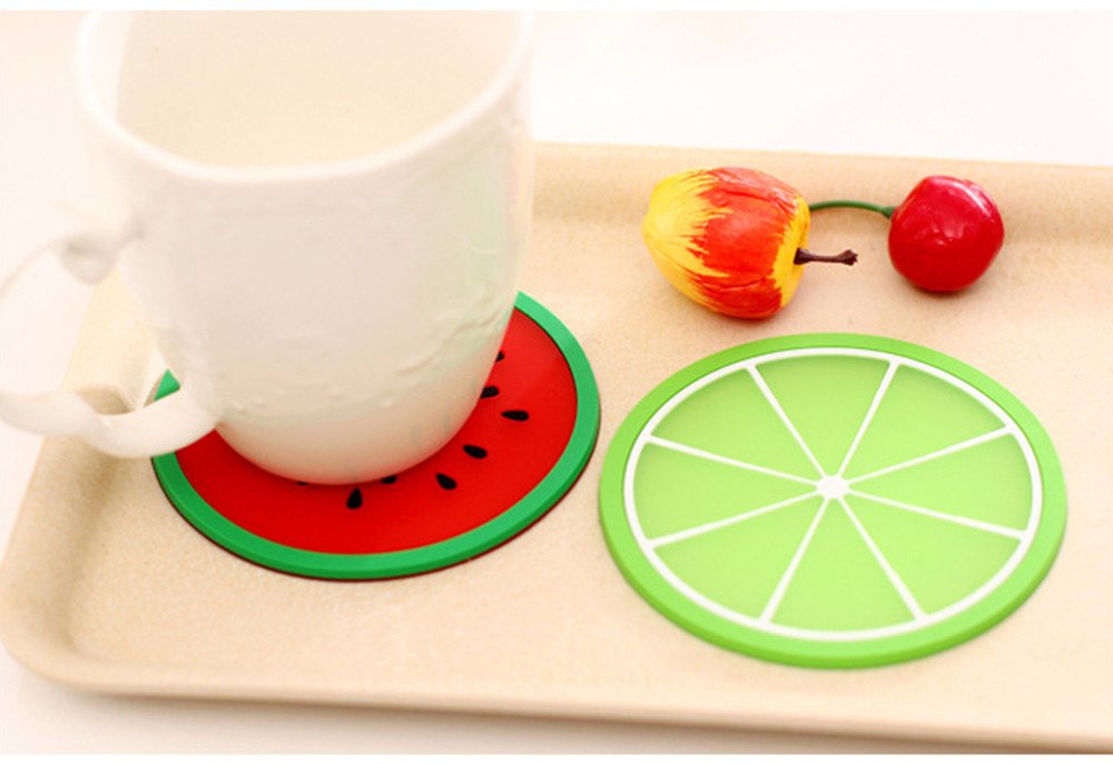 Silicone Fruit Cup Mat Coaster Insulation Pad