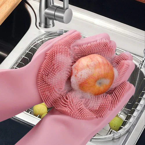 Silicone Dishwashing Gloves – Gentle on Hands, Home and Living 