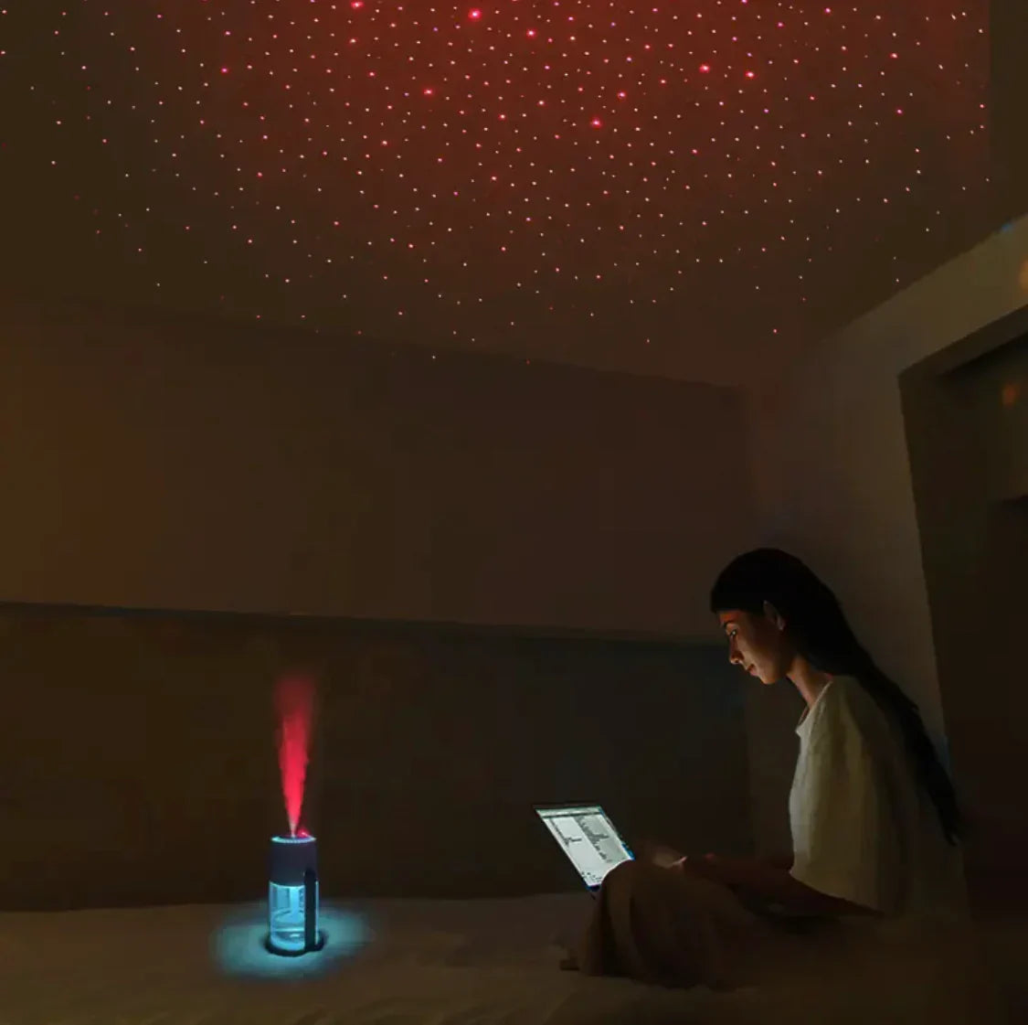 USB Mini Starry Sky Humidifier with LED Lights, Home and Living 