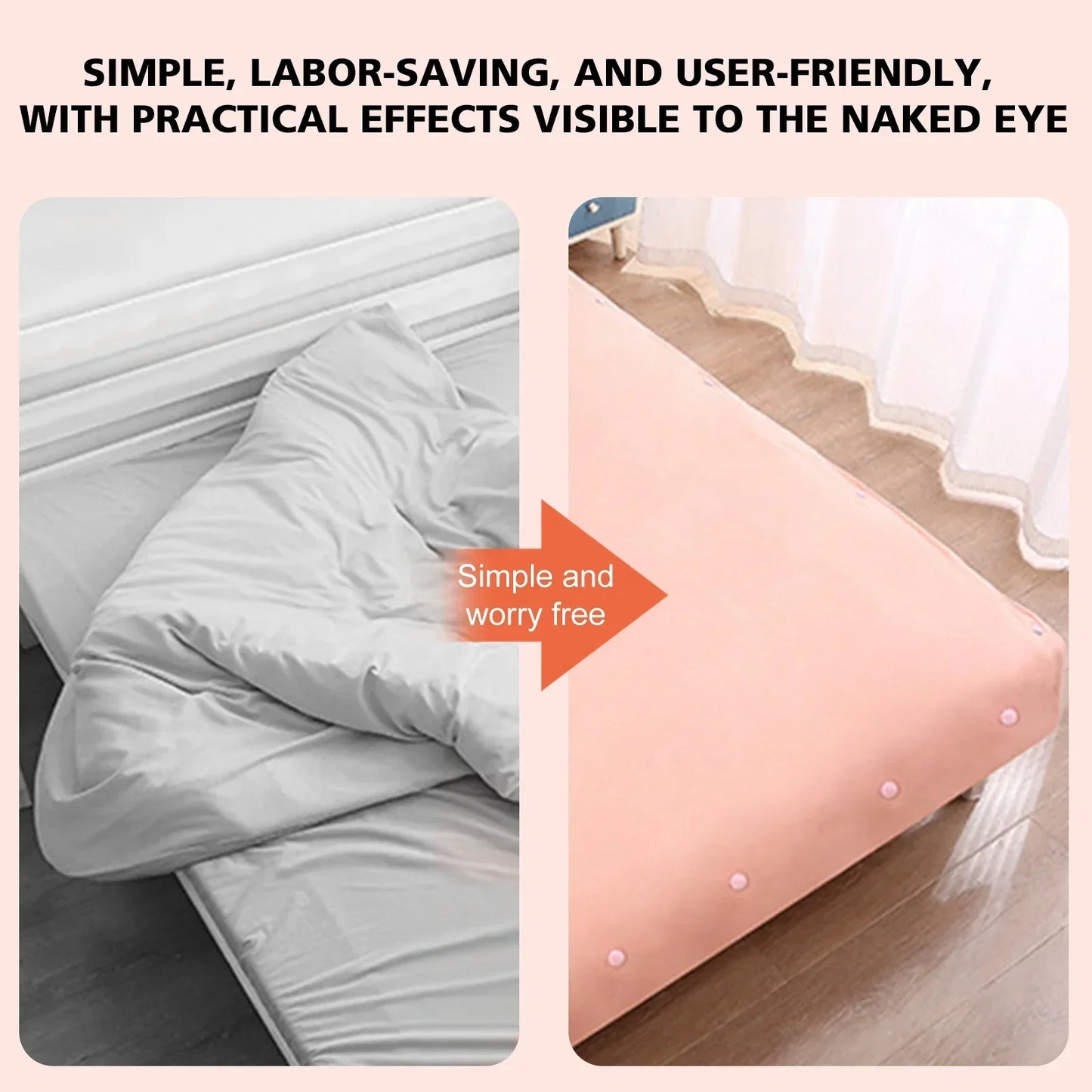 4-Piece Mushroom Bedsheet & Duvet Cover Clips