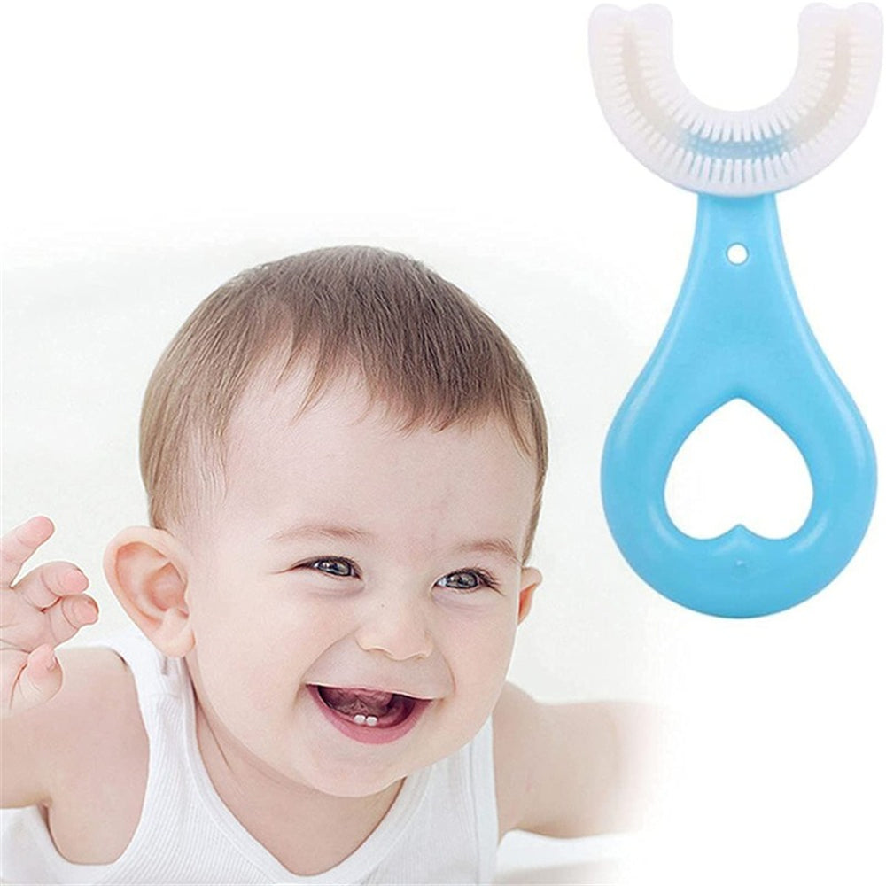 Silicone U-Shaped Baby Toothbrush Pack Of 2