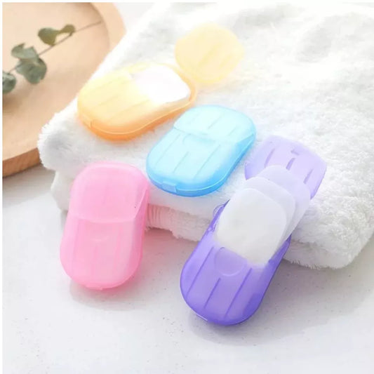 20-Piece Handy Travel Portable Anti-Bacterial Clean Paper Soap (Pack Of 2)