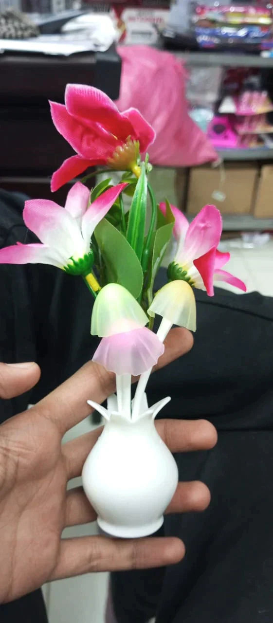 USB Rechargeable Mushroom Motion-Sensor LED Night Lamp