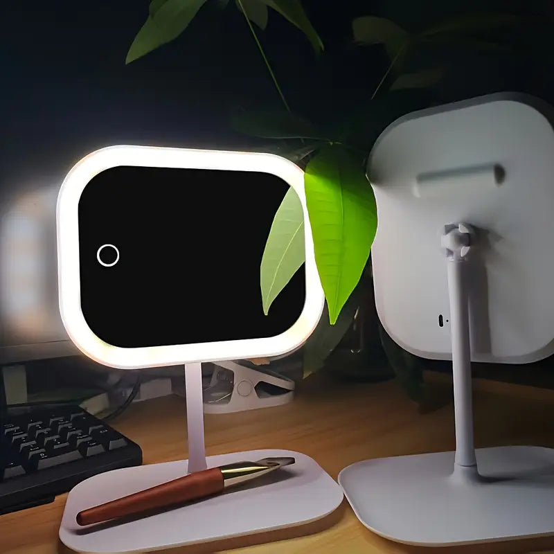 Rechargeable LED Lighted Makeup Vanity Mirror — Portable