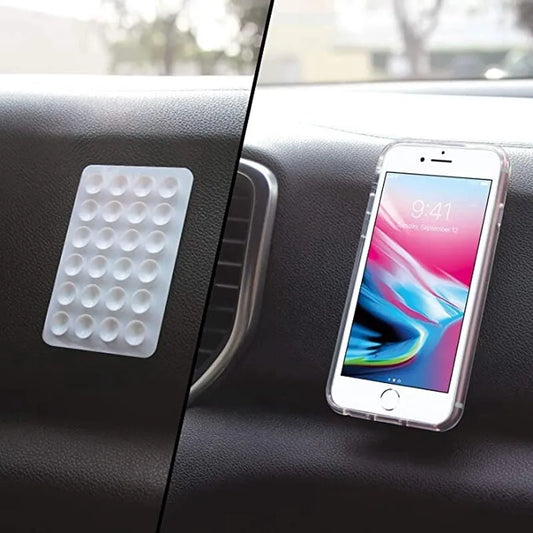 Silicone Suction Cup Phone Holder — Universal Dashboard Mount