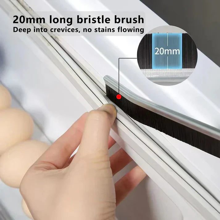 2-Piece Hard-Bristled Gaps Cleaning Brush