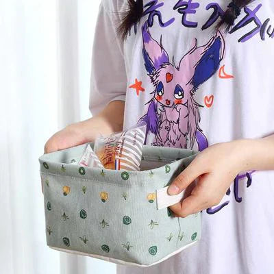 Foldable Fabric Storage Organizer Basket — Multipurpose